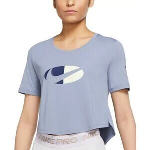 Nike Dri-fit Plus Size Logo Cropped Top 2X Ashen Slate Free Shipping NWT